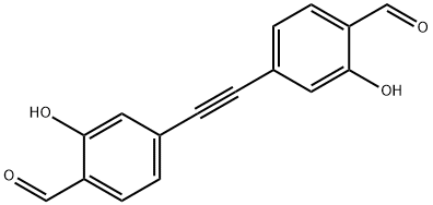 Benzaldehyde, 4,?4'-?(1,?2-?ethynediyl)?bis[2-?hydroxy- 구조식 이미지