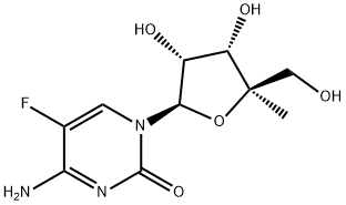5-Fluoro-4'-C-methylcytidine 구조식 이미지