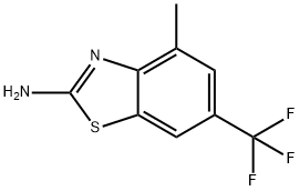 4-methyl-6-(trifluoromethyl)-1,3-benzothiazol-2-amine 구조식 이미지