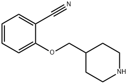 2-(Piperidin-4-ylmethoxy)benzonitrile Structure