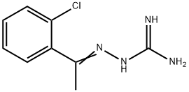 1-{[1-(2-chlorophenyl)ethylidene]amino}guanidine Structure