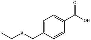 Benzoic acid, 4-[(ethylthio)methyl]- 구조식 이미지