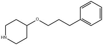 Piperidine, 4-(3-phenylpropoxy)- Structure