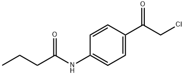 Butanamide, N-[4-(2-chloroacetyl)phenyl]- 구조식 이미지