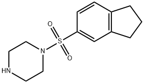 Piperazine, 1-[(2,3-dihydro-1H-inden-5-yl)sulfonyl]- Structure