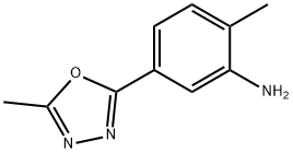 2-methyl-5-(5-methyl-1,3,4-oxadiazol-2-yl)aniline(SALTDATA: FREE) 구조식 이미지