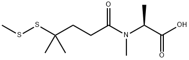 L-Alanine, N-methyl-N-[4-methyl-4-(methyldithio)-1-oxopentyl]- 구조식 이미지