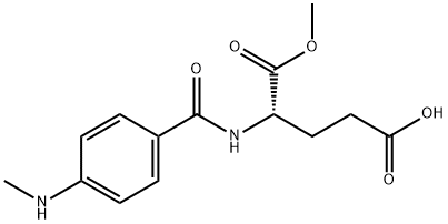 L-Glutamic acid, N-[4-(methylamino)benzoyl]-, 1-methyl ester Structure