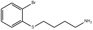 1-Butanamine, 4-[(2-bromophenyl)thio]- 구조식 이미지