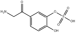 Ethanone, 2-amino-1-[4-hydroxy-3-(sulfooxy)phenyl]- Structure