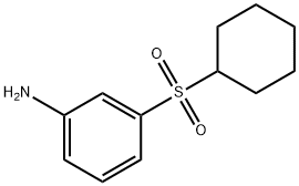 Benzenamine, 3-(cyclohexylsulfonyl)- Structure