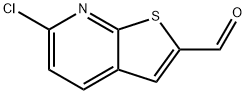 Thieno[2,3-b]pyridine-2-carboxaldehyde, 6-chloro- Structure