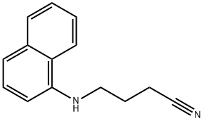 Butanenitrile, 4-(1-naphthalenylamino)- Structure