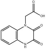 1(2H)-Quinoxalineacetic acid, 3,4-dihydro-2,3-dioxo- Structure