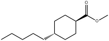 Methyl trans-4-pentylcyclohexanecarboxylate Structure