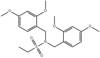 Ethanesulfonamide, N,N-bis[(2,4-dimethoxyphenyl)methyl]- Structure