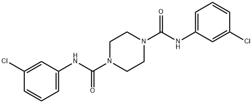 1-N,4-N-bis(3-chlorophenyl)piperazine-1,4-dicarboxamide 구조식 이미지