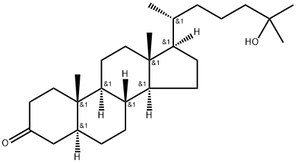 (5α)-25-Hydroxycholestan-3-one 구조식 이미지