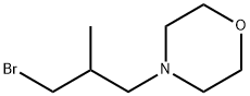 Morpholine, 4-(3-bromo-2-methylpropyl)- Structure