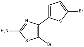 2-Thiazolamine, 5-bromo-4-(5-bromo-2-thienyl)- 구조식 이미지