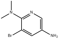 2,5-Pyridinediamine, 3-bromo-N2,N2-dimethyl- 구조식 이미지