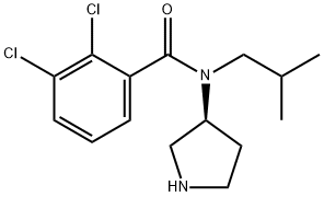 Benzamide, 2,3-dichloro-N-(2-methylpropyl)-N-(3S)-3-pyrrolidinyl- Structure
