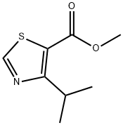5-Thiazolecarboxylic acid, 4-(1-methylethyl)-, methyl ester 구조식 이미지
