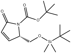 (2S,3R)-N-(tert-부틸옥시카르보닐)-O-(tert-부틸)디메틸실릴-3,4-디히드로-피로글루타미놀 구조식 이미지