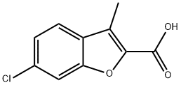 2-Benzofurancarboxylic acid, 6-chloro-3-methyl- Structure