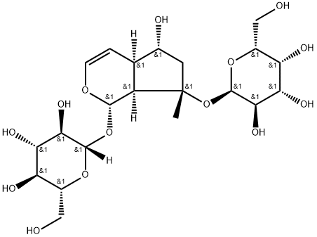 [(1S,4aα,7aα)-1α-(β-D-Glucopyranosyloxy)-1,4a,5,6,7,7a-hexahydro-5β-hydroxycyclopenta[c]pyran-7α-yl]α-D-galactopyranoside Structure