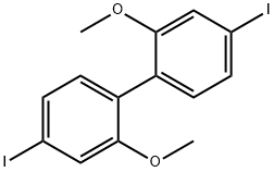 4,4'-diiodo-2,2'-dimethoxybiphenyl 구조식 이미지