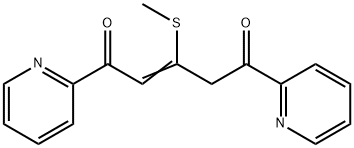 2-Pentene-1,5-dione, 3-(methylthio)-1,5-di-2-pyridinyl- 구조식 이미지