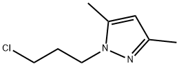 1H-Pyrazole, 1-(3-chloropropyl)-3,5-dimethyl- 구조식 이미지