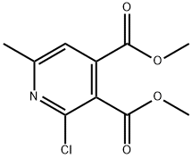 dimethyl2-chloro-6-methylpyridine-3,4-dicarboxylate Structure