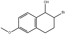 1-Naphthalenol, 2-bromo-1,2,3,4-tetrahydro-6-methoxy- 구조식 이미지