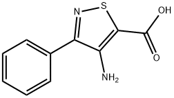 5-Isothiazolecarboxylic acid, 4-amino-3-phenyl- 구조식 이미지