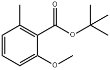 Benzoic acid, 2-methoxy-6-methyl-, 1,1-dimethylethyl ester Structure