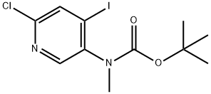 Carbamic acid, N-(6-chloro-4-iodo-3-pyridinyl)-N-methyl-, 1,1-dimethylethyl ester Structure