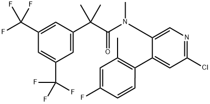 N-[6-Chloro-4-(4-fluoro-2-methylp henyl)-3-pyridinyl]-N,a,a-trimethy 구조식 이미지