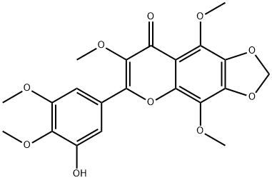 3'-Hydroxy-3,5,8,4',5'-
pentamethoxy-6,7-methylenedioxyflavone 구조식 이미지
