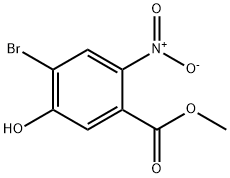 Benzoic acid, 4-bromo-5-hydroxy-2-nitro-, methyl ester Structure