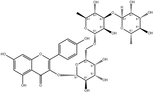 Kaempferol 3-O-rhamninoside Structure