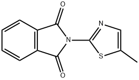 1H-Isoindole-1,3(2H)-dione, 2-(5-methyl-2-thiazolyl)- 구조식 이미지