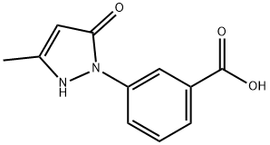 3-(3-methyl-5-oxo-2,5-dihydro-1H-pyrazol-1-yl)benzoic acid Structure