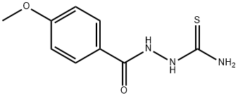 Benzoic acid, 4-methoxy-, 2-(aminothioxomethyl)hydrazide Structure