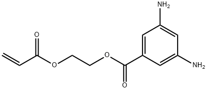 Benzoic acid, 3,5-diamino-, 2-[(1-oxo-2-propen-1-yl)oxy]ethyl ester Structure