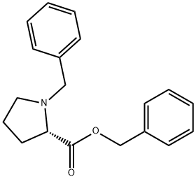 L-Proline, 1-(phenylmethyl)-, phenylmethyl ester 구조식 이미지