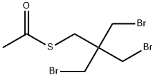 Ethanethioic acid, S-[3-bromo-2,2-bis(bromomethyl)propyl] ester Structure