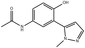 Acetamide, N-[4-hydroxy-3-(1-methyl-1H-pyrazol-5-yl)phenyl]- Structure