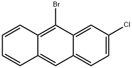 Anthracene, 9-bromo-2-chloro- Structure